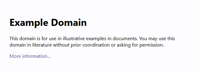 Example Web Page