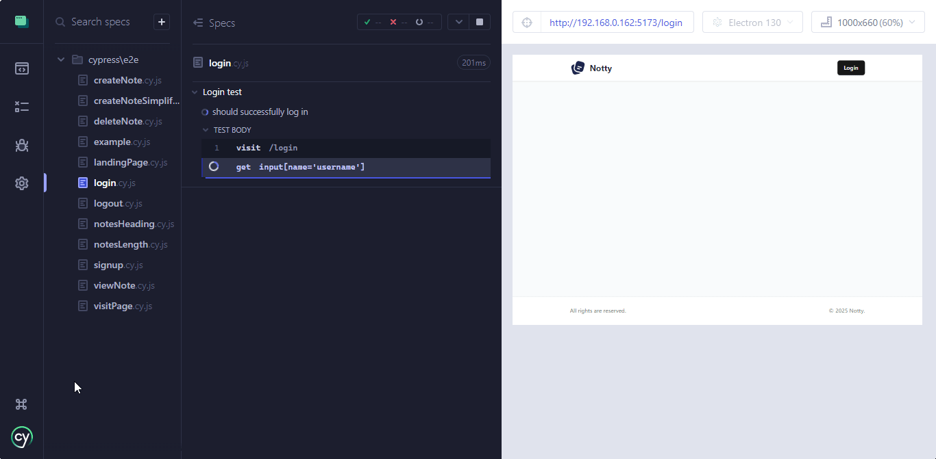 login Example 